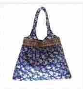 Trendy Silk Brocad Jhola Bag