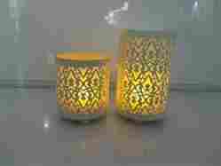 Decorative Glass Pillar Candle Holders