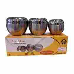 Stainless Steel Apple Canister
