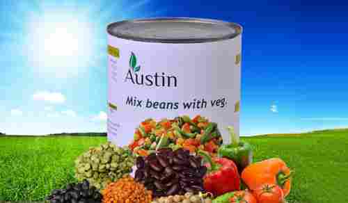 Canned Mix Beans with Vegetables