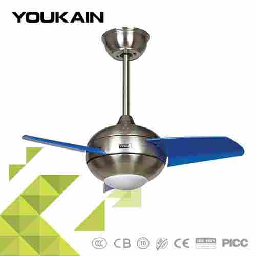 27 Inch Colorful Remote Control Ceiling Fan With LED Light