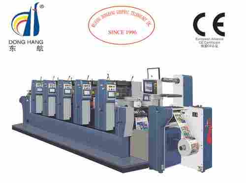Medium Web Reel And Roll Material Printing Intermittent Offset Label Printing Machine