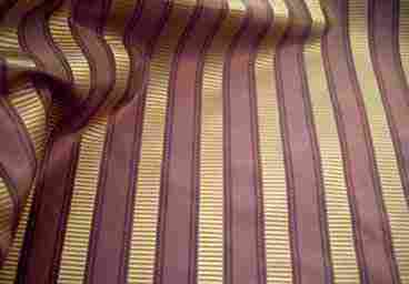 Silk Taffeta Shirred Stripe Fabric (ST-007)