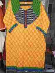 Double Discharge Cotton Dhabu Kurta