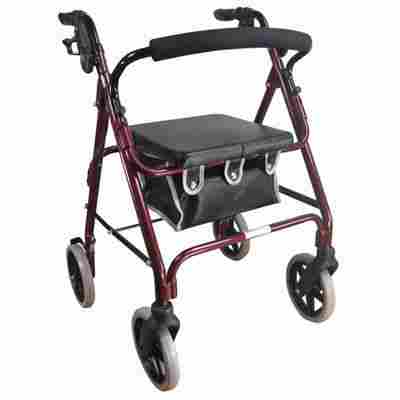 Lightweight Rollator - Burgundy