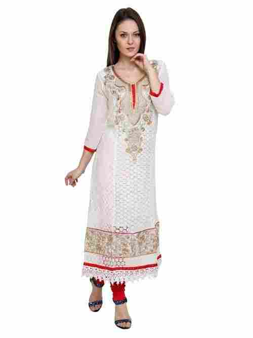 Faux Georgette Kurtis