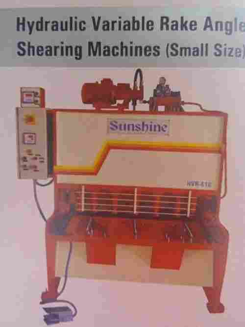 Hydraulic Variable Rake Angle Shearing Machine (Small Size)