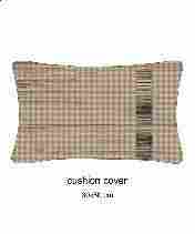 Beige And Brown Design Cushion Cover (30x50cm)