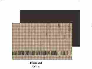 Beige And Brown Design Place Mat