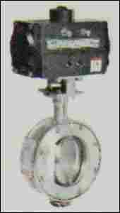 Spherical Disc Valve With Pneumatic Rotary Actuator