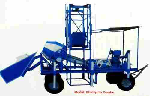 Portable Hydraulic Mixer With Tower Hoist