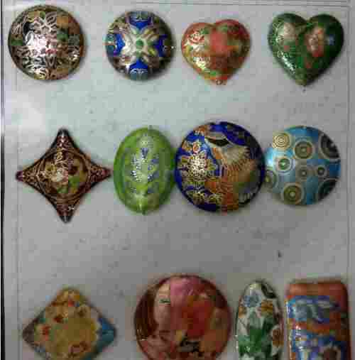 Meena Carved Beads (Art No.13)