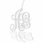 Orosilber Initials Monogram Necklace