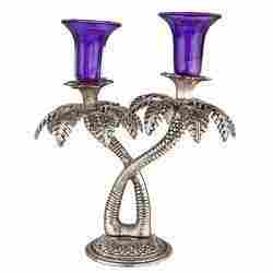Double Khajur Tree Candle Stand
