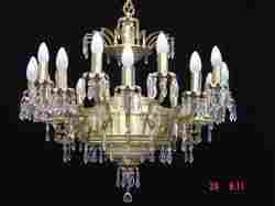 Fancy Design Brass Casting Glass Chandeliers