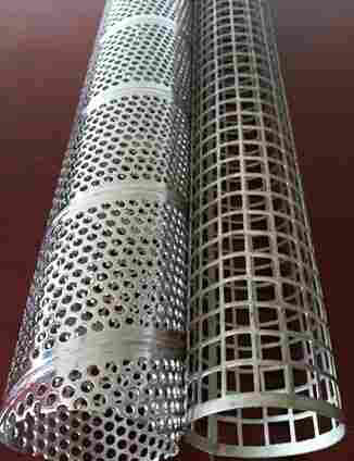 Square Hole Spiral Welded Protective Perforated Tubes