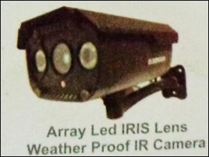 Array LED IRIS Lens Weather Proof IR Camera