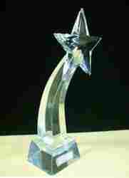 Crystal Bent Star Trophy