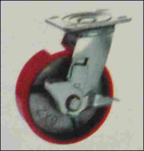 Heavy Duty CI PU Castor Wheel (Model: HXXX-R17-A4-DZ)
