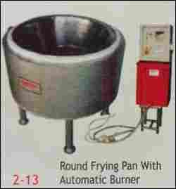 Commercial Round Frying Pan With Automatic Burner