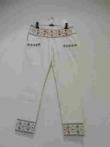 Ladies Trouser With Embroidery