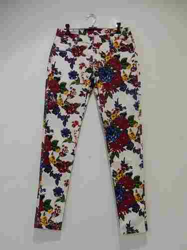 Ladies Trouser With Floral Print