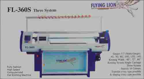 Three System Knitting Machine (FL-360S)
