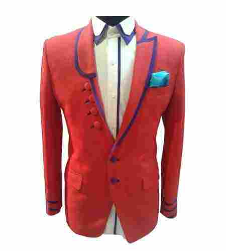 Red Imported Fabric Coat 