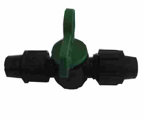 Connector With Takeoff Valve For Drip Irrigation Pipe