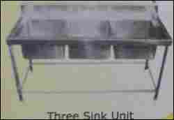 Three Sink Unit