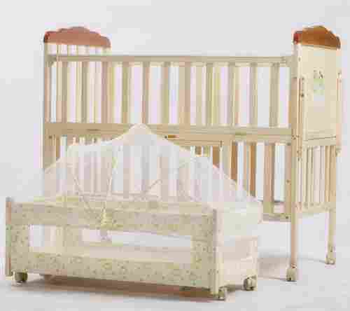 Solid Pin Wood Baby Crib