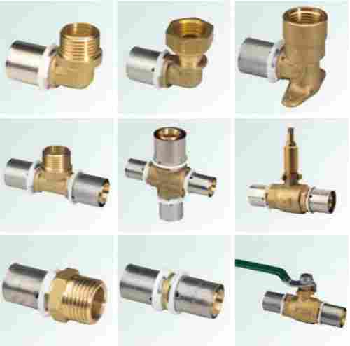 Brass Press Fittings for PEX Pipe