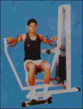 Seated Shoulder Press With Side Weight Rack Machine