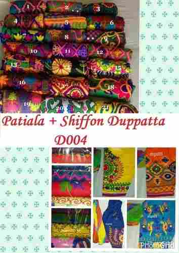 Patiala And Shiffon Duppatta