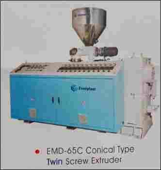 Conical Type Twin Screw Extruder (EMD-65C)