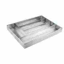 Kitchen Perforated Cutlery Basket