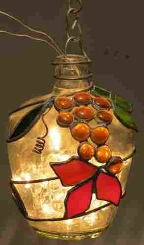 Hand Crafted Bottle Hanging Light