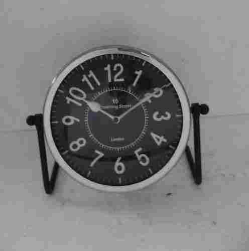 Two-Tone Metal Table Clock