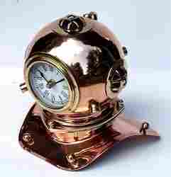Solid Copper and Brass Chrome Plated Diver's Helmet
