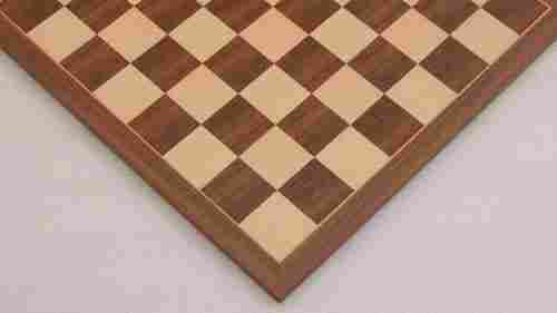 Standard Walnut Maple Wooden Chess Board Matte Finish