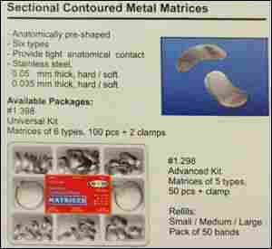 Sectional Contoured Metal Matrices
