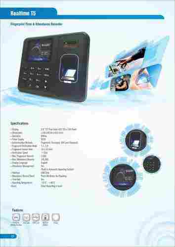 Finger Print And Attendance Recorder
