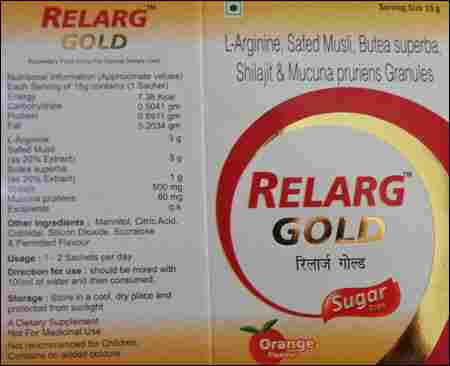 Relarg Gold Sachet (Orange Flavour)
