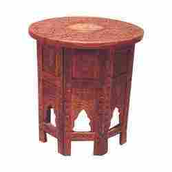 Carved Wooden Side Tables