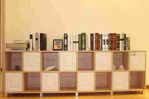 Wood Living Room Small Bookcase