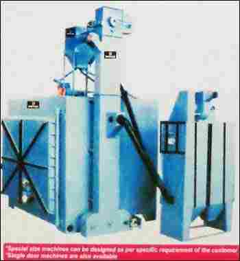 Double Door Table Type Shot Blasting Machine