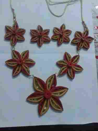 Handmade Quelling Paper Necklace Set