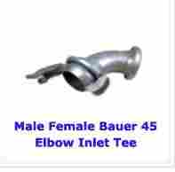 Male Female Bauer 45 Degree Elbows Inlet Tee