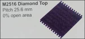 Plastic Modular Belt (M2516 Diamond Top)