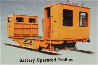Golden Battery Operated Trolly